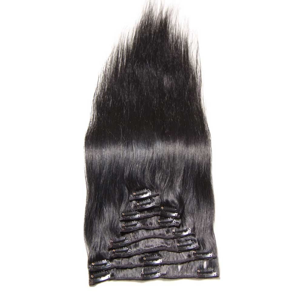 Idolra 100 Real Quality Human Hair Clip In Indian Straight Extensions